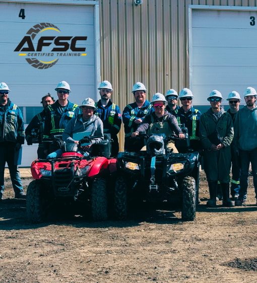 AFSC instructor leading off-road vehicle safety theory training