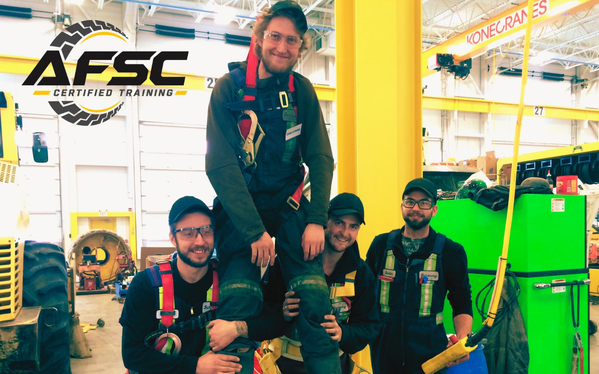 On-site fall protection training in Alberta