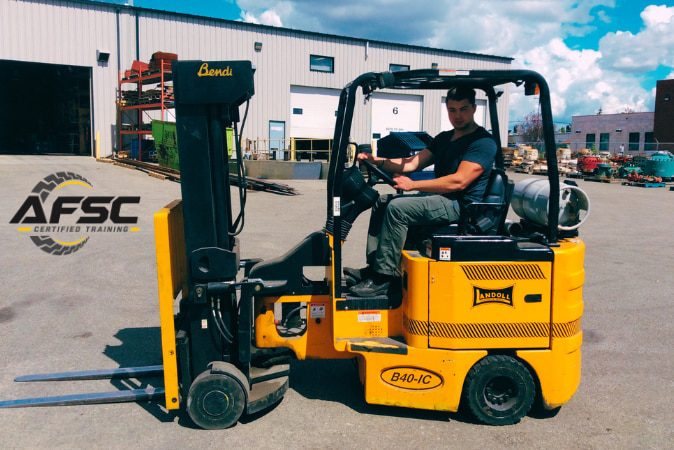 Counterbalance forklift hands-on practical evaluation