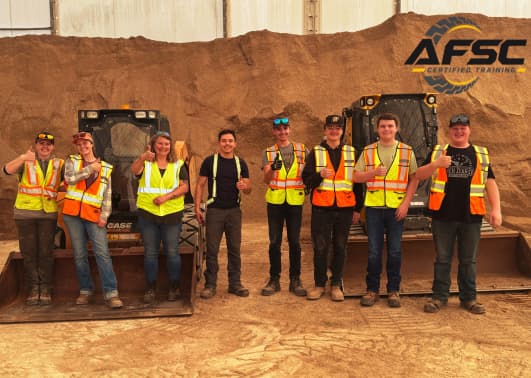 On-site equipment safety training