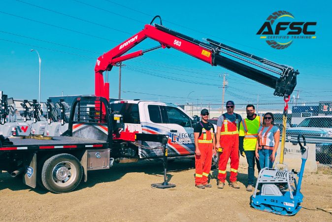 Knuckle boom picker crane rigging practical training